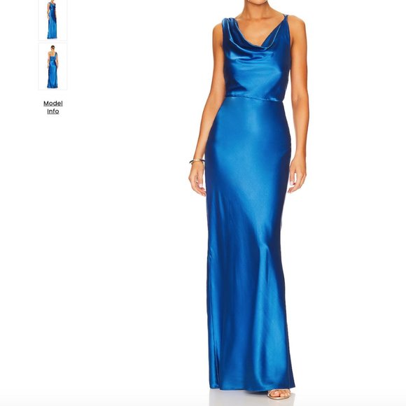 NWT NEW Veronica Beard Sanderson Maxi Dress in Azure Blue - Size US 00